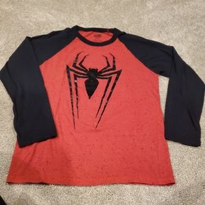 Marvel Kids Spiderman Long Sleeve Shirt Large